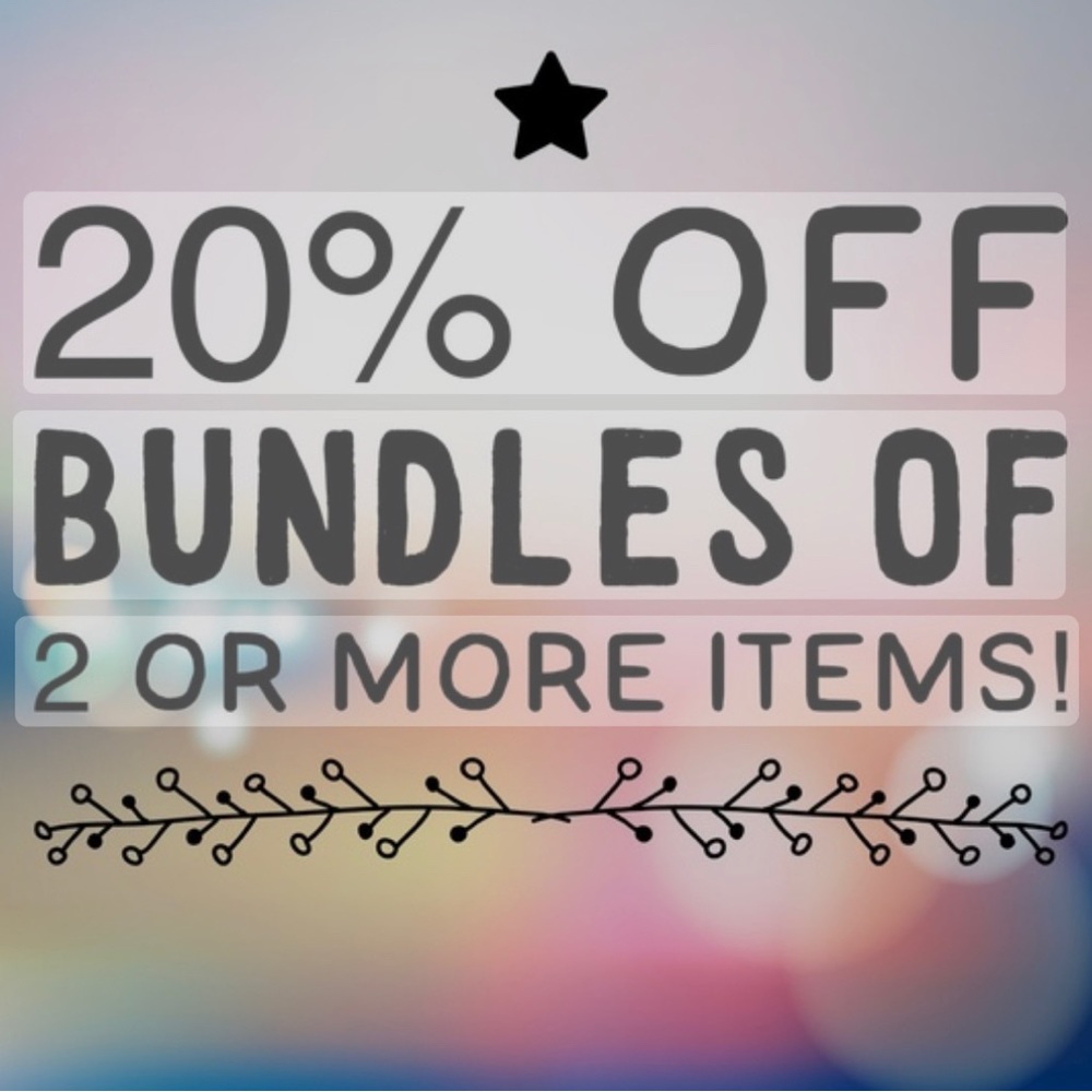 Bundle & Save 20% off when you bundle 2 or more items!